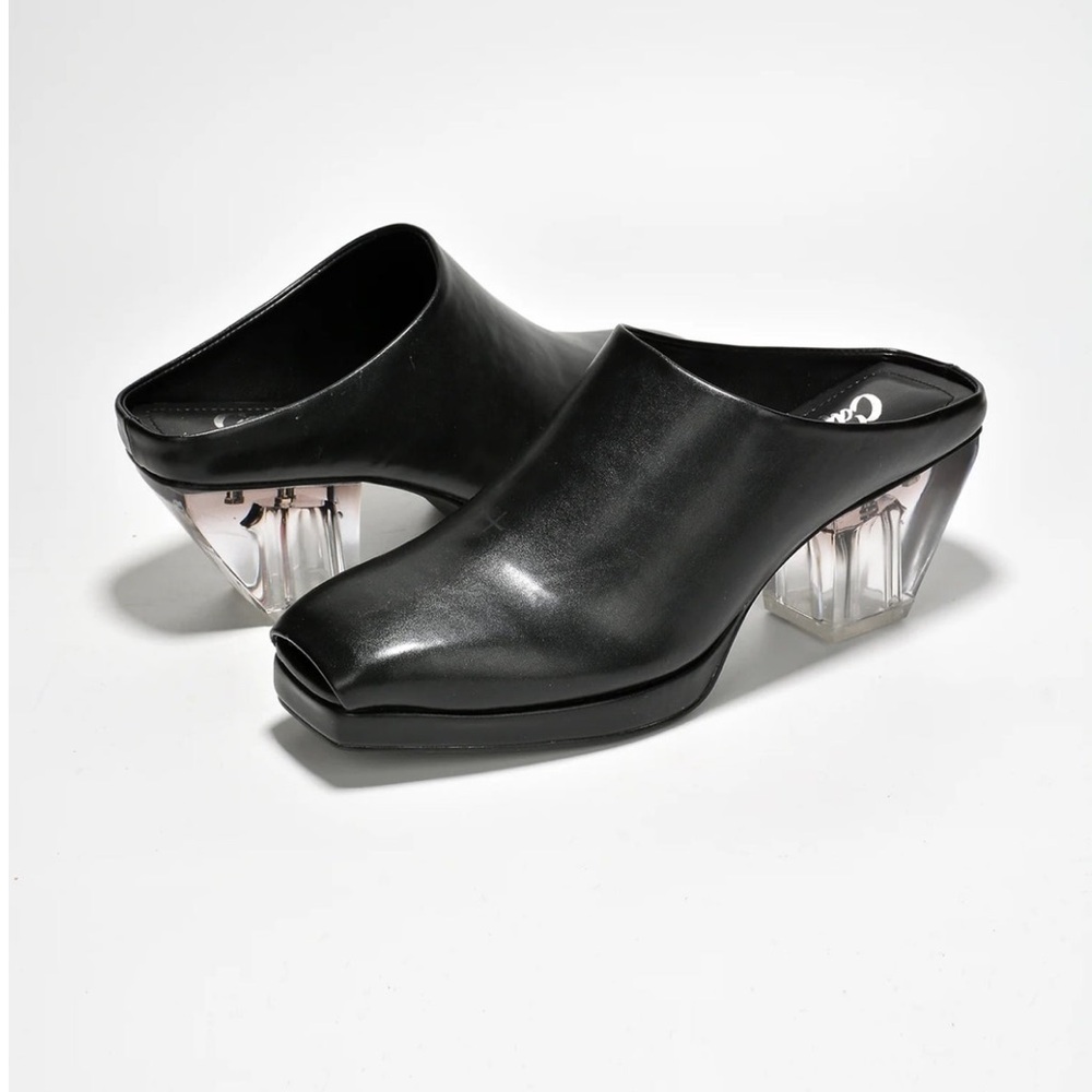 •CAPE ROBBIN• “Carly” Micro Platform Peep Toe Lug Sole Mid Block Heels // NIB